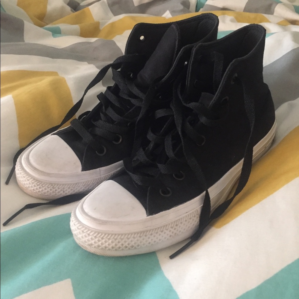 converse high tops with Nike lunarlon